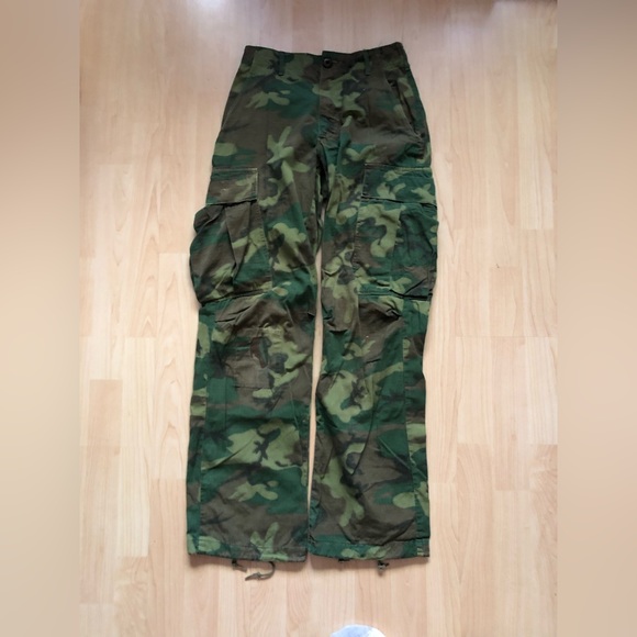 U.S. Army Pants Us Vietnam Erdl Camouflage Rip Stop Trousers